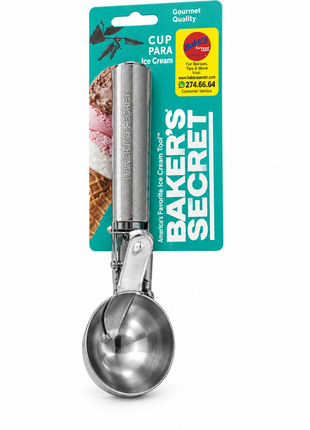 Cuchara para helado desde la derecha