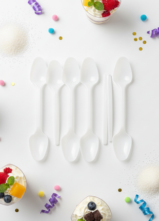 Cucharitas Plásticas – Flat Lay