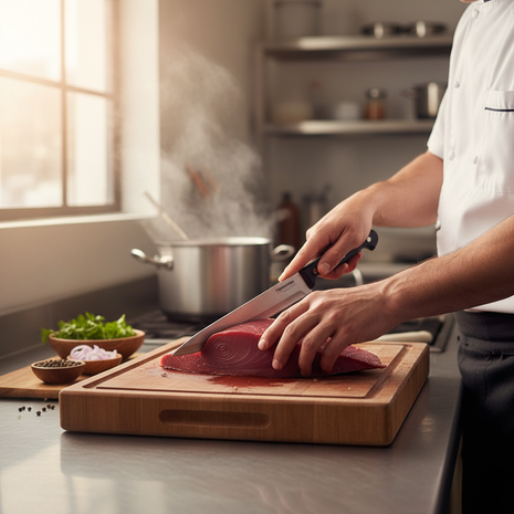 Cuchillo Tramontina en uso - lifestyle