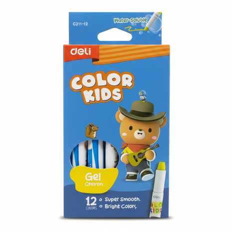 Deli Color Kids Gel Crayon - Vista Frontal