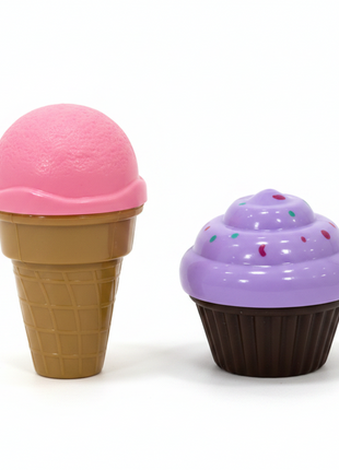 SK Deluxe Kitchen Set detalle helado cono waffle cupcake frosting realista juguete