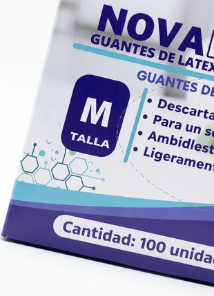 Detalle de la talla y cantidad de la caja Novaplus