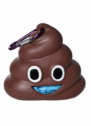 Dispensador de bolsas emoji caca