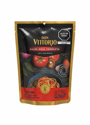 Don Vittorio Salsa Roja Completa - Fondo Blanco