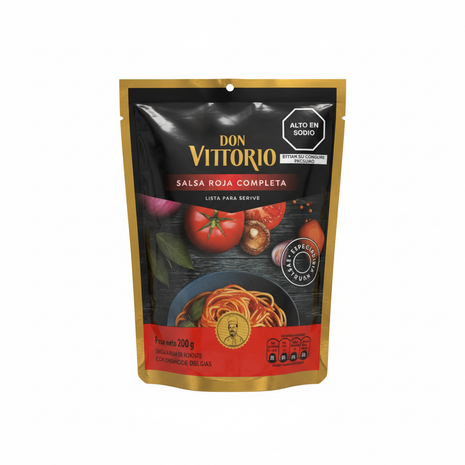 Don Vittorio Salsa Roja Completa - Fondo Blanco