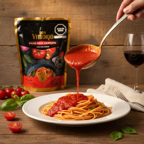 Don Vittorio Salsa Roja Completa - Situación de uso