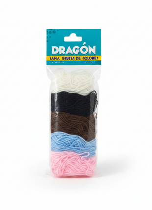 LANA GRUESA DE 6 COLORES DRAGON