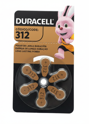 Duracell 312 empaque frontal