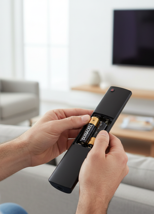 Duracell AA x2 – instalación en control remoto – energía confiable para dispositivos del hogar

