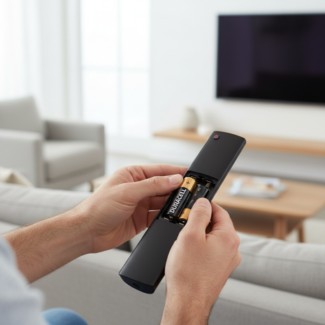 Duracell AA x2 – instalación en control remoto – energía confiable para dispositivos del hogar

