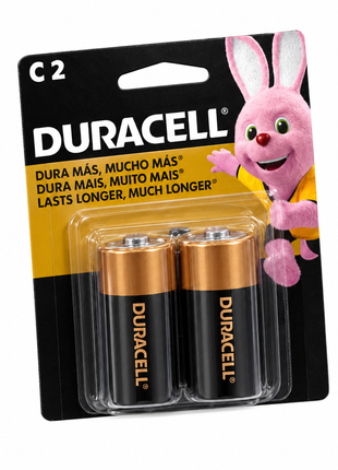 Duracell C2 fondo blanco diseño original