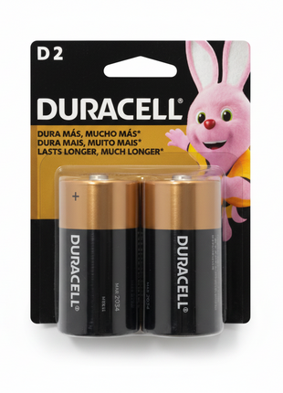 PILAS TIPO D DURACELL 1.5V EXTRA DURACION