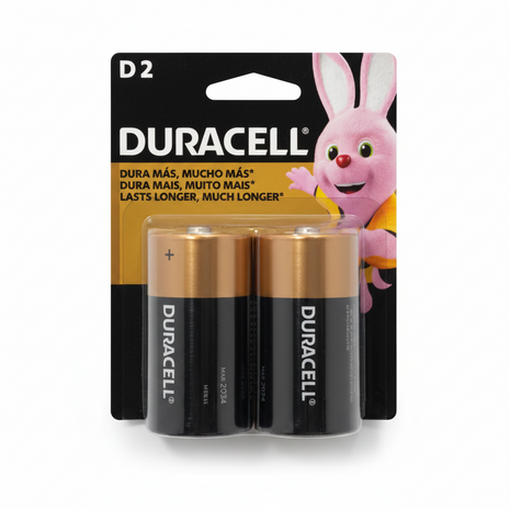 PILAS TIPO D DURACELL 1.5V EXTRA DURACION