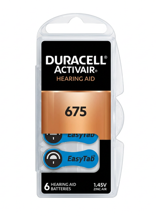 Empaque frontal Duracell Activair 675