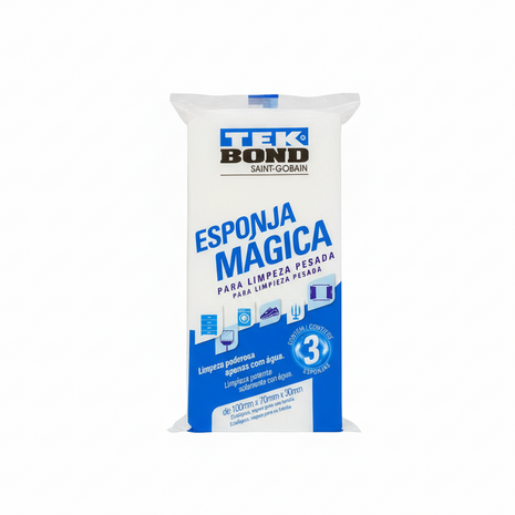 Esponja Mágica Tek Bond fondo blanco