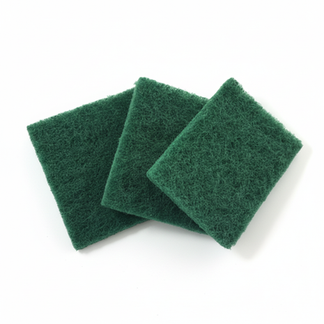 Esponjas verdes fondo blanco