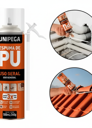 Espuma de PU UNIPEGA - Fondo Blanco con círculos
