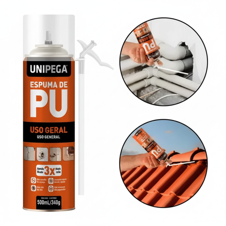 Espuma de PU UNIPEGA - Fondo Blanco con círculos