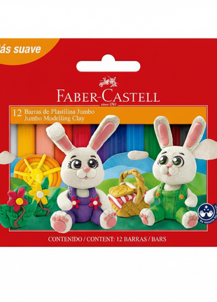 Faber-Castell Plastilina Jumbo x12 - Profesional 1:1