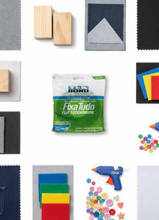 Tek Bond Fixa Tudo – cinta doble faz verde 20m – multiusos para madera, tela y espuma – rollo económico gran metraje

