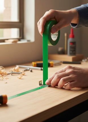 Tek Bond Fixa Tudo – aplicación cinta doble faz verde 20m – fijación por contacto entre superficies – uso hogar y taller

