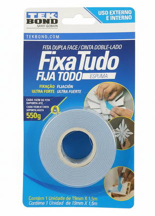 Fixa Tudo Espuma Tekbond - Fondo Blanco