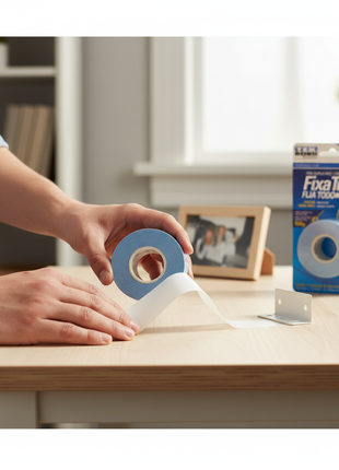 Tek Bond Fixa Tudo – aplicación en superficies del hogar – cinta adhesiva doble faz resistente – fijación sin herramientas

