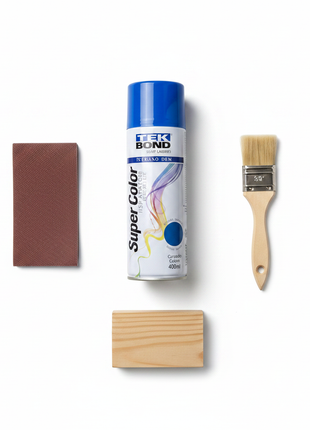 Tekbond spray azul 400ml – kit DIY completo – aerosol alta cobertura – pintura para metal, madera y plástico

