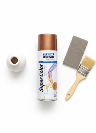 Tekbond spray cobre rosa 400ml – aplicación directa – aerosol secado rápido – pintura decorativa multiusos

