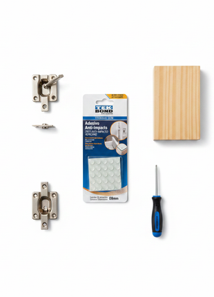 Tekbond anti impacto 8mm – kit protección de muebles – bumpers autoadhesivos – para puertas, cajones y gabinetes del hogar

