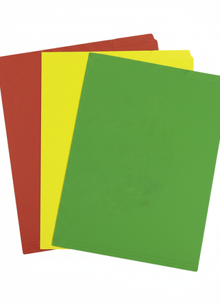 Foldres escolares rojo amarillo verde mejorados