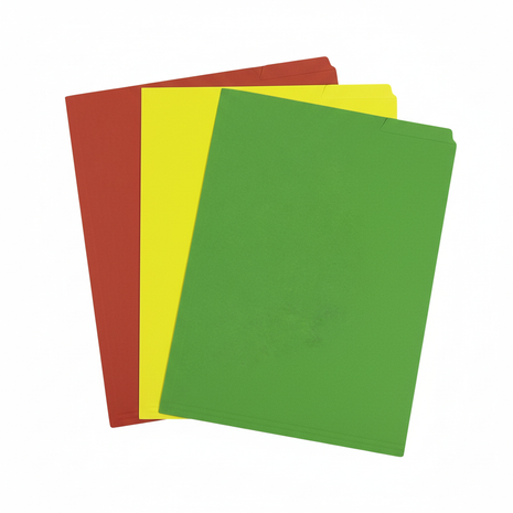 Foldres escolares rojo amarillo verde mejorados