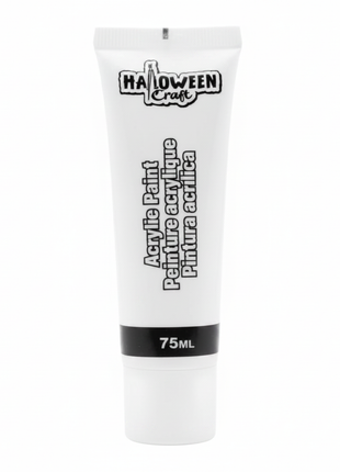 Halloween Craft pintura acrílica tubo 75ml fondo blanco etiqueta frontal visible Perú

