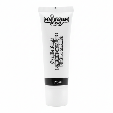 Halloween Craft pintura acrílica tubo 75ml fondo blanco etiqueta frontal visible Perú

