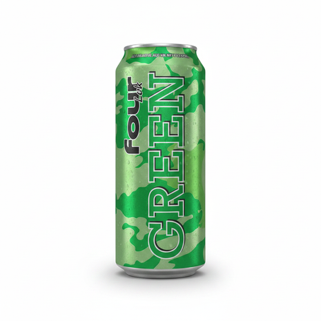 Four Loko Green - Fondo Blanco