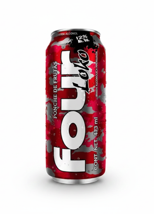 Four Loko Ponche de Frutas - Fondo Blanco