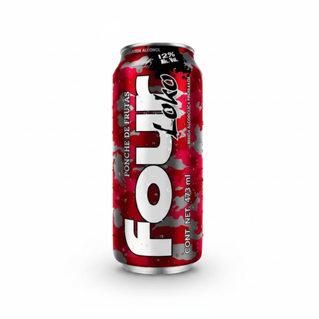 Four Loko Ponche de Frutas - Fondo Blanco