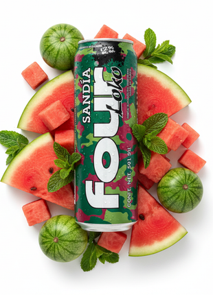 Four Loko Sandia - Con ingredientes