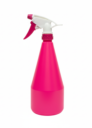 Frasco rosado fondo blanco