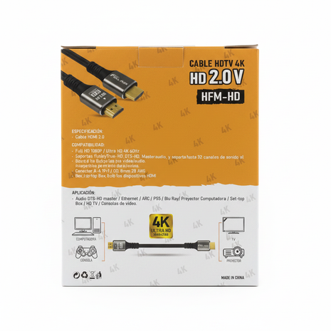 Full Max HDMI 5M - Vista Trasera