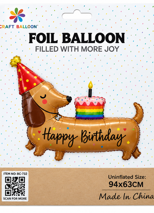 Globo perrito empaque