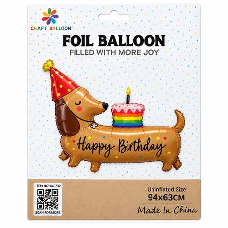 Globo perrito empaque