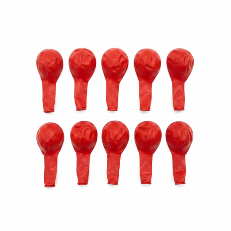 PACK 10 UNIDS DE GLOBOS ROJOS
