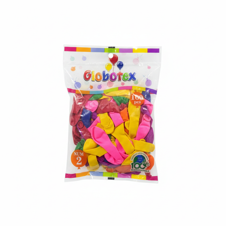 Globotex globos 100 pcs fondo blanco