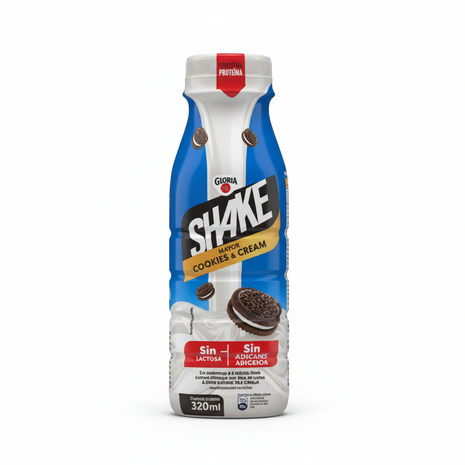 Gloria Shake Cookies & Cream fondo blanco