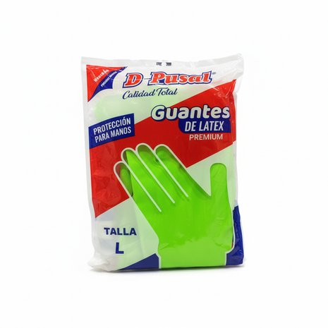 Guantes de Latex Premium Talla L fondo blanco