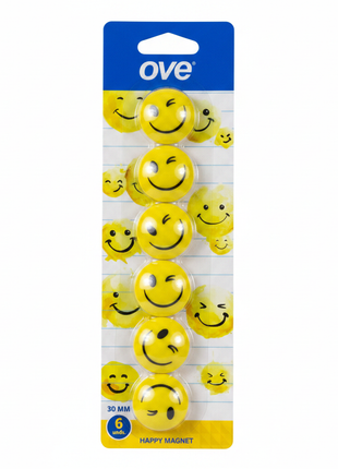 Happy Magnet fondo blanco