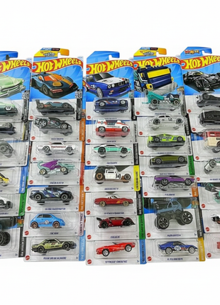Hot Wheels flat lay