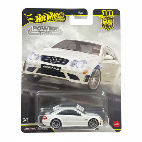 Hot Wheels Mercedes CLK AMG - Fondo Blanco 1:1