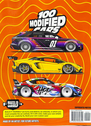 100 Modified Cars Coloring Book Vol.02 – colorear autos modificados – Build Yourself – Hey Panamera